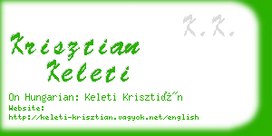 krisztian keleti business card